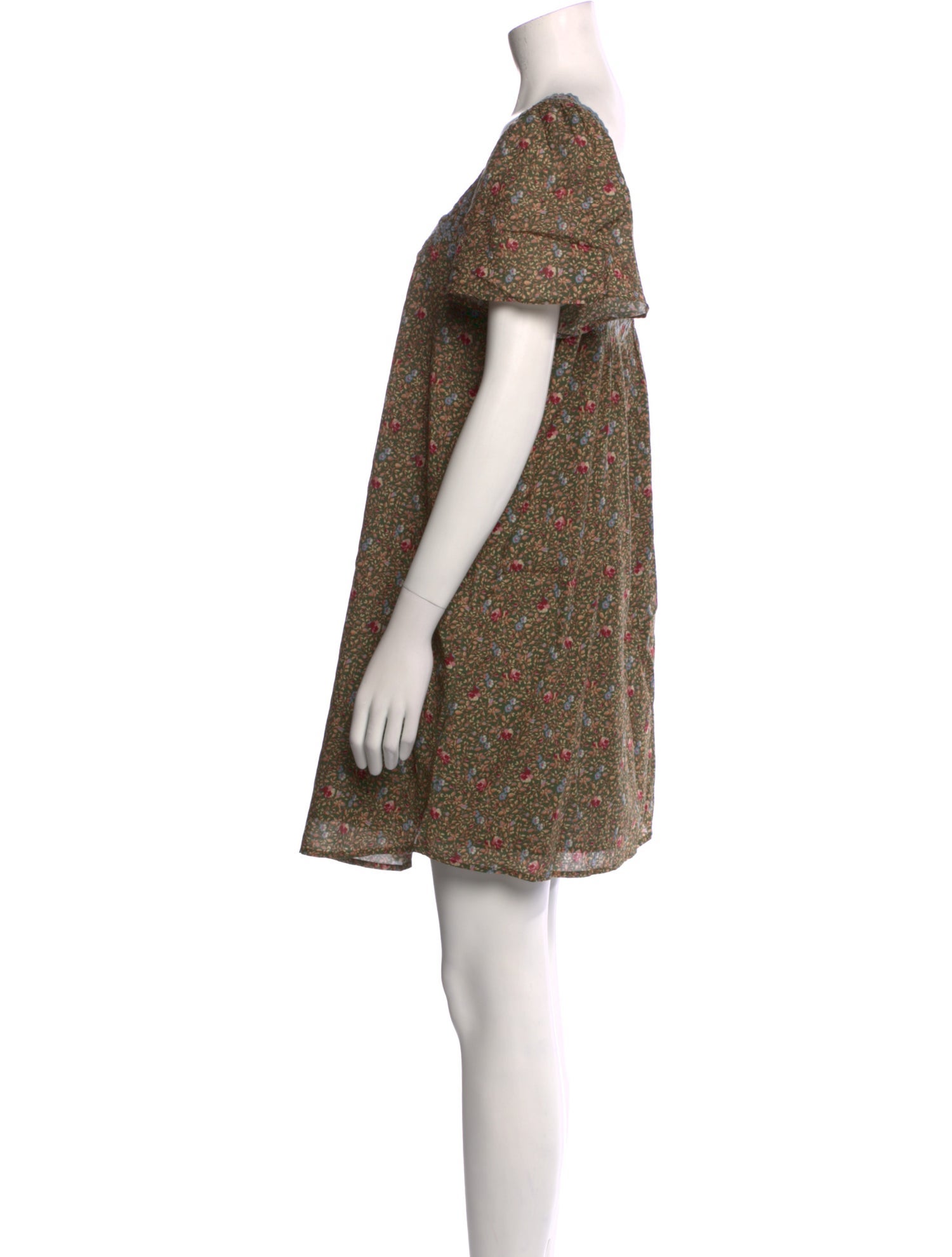 Sézane Floral Print Mini Dress